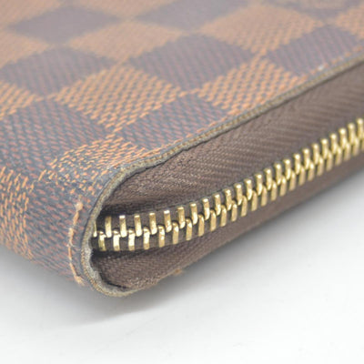 $940 Louis Vuitton Damier Ebene Zippy Wallet CA2142 CONSIGNMENT