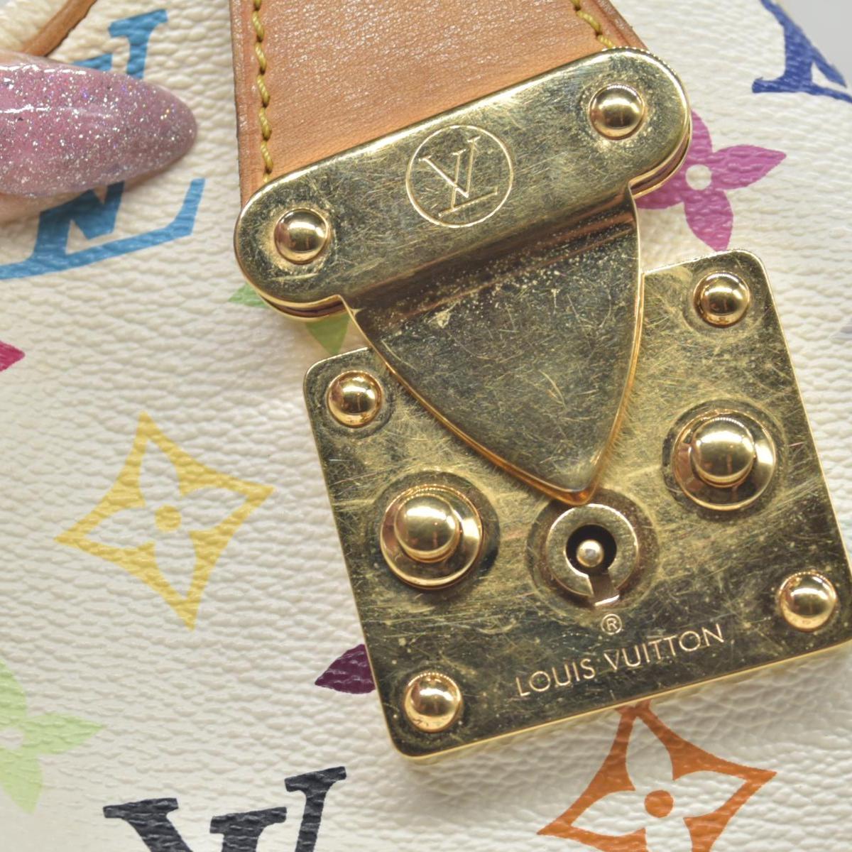 $3150 Louis Vuitton Monogram Multicolor Speedy 30 White Murakami