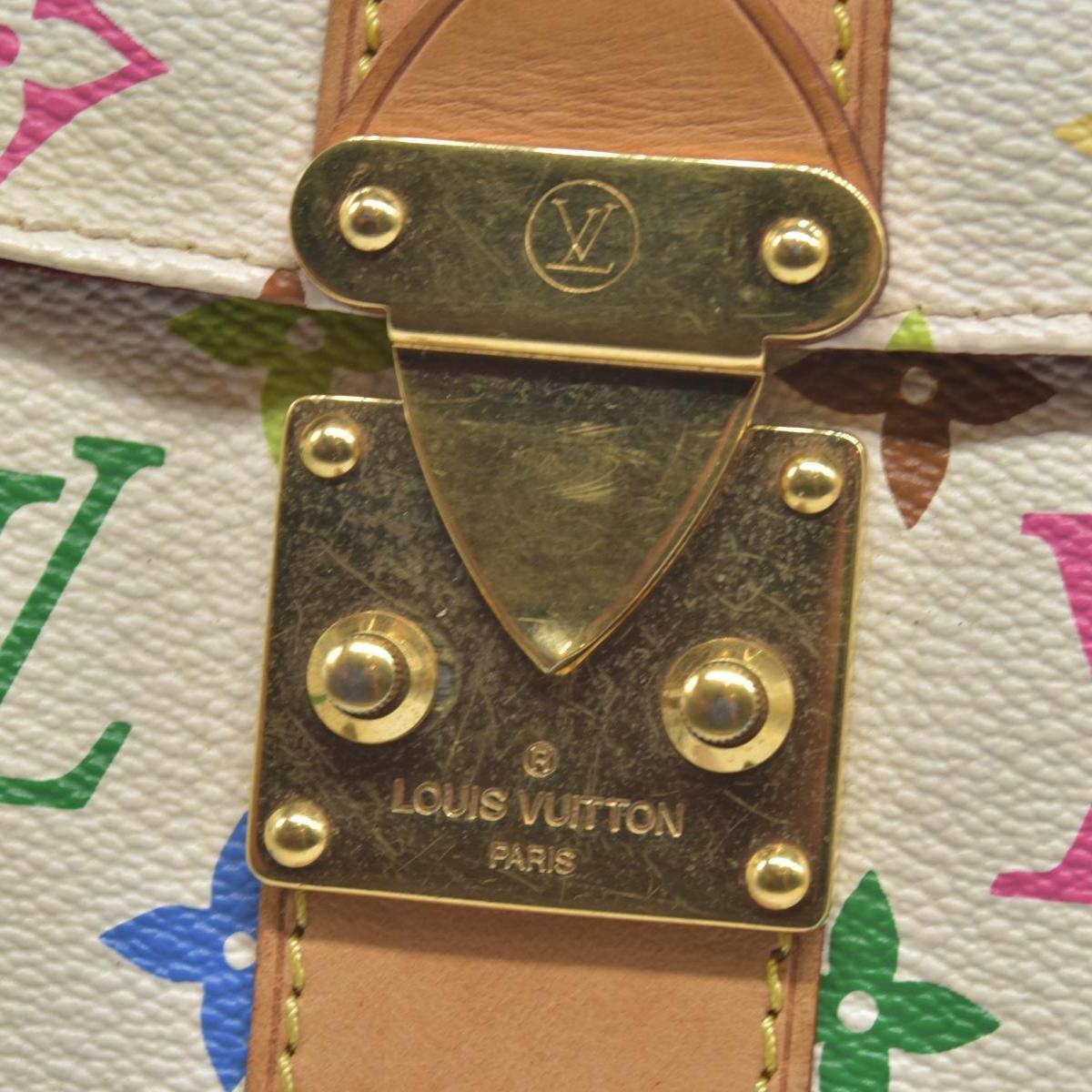$3150 Louis Vuitton Monogram Multicolor Speedy 30 White Murakami