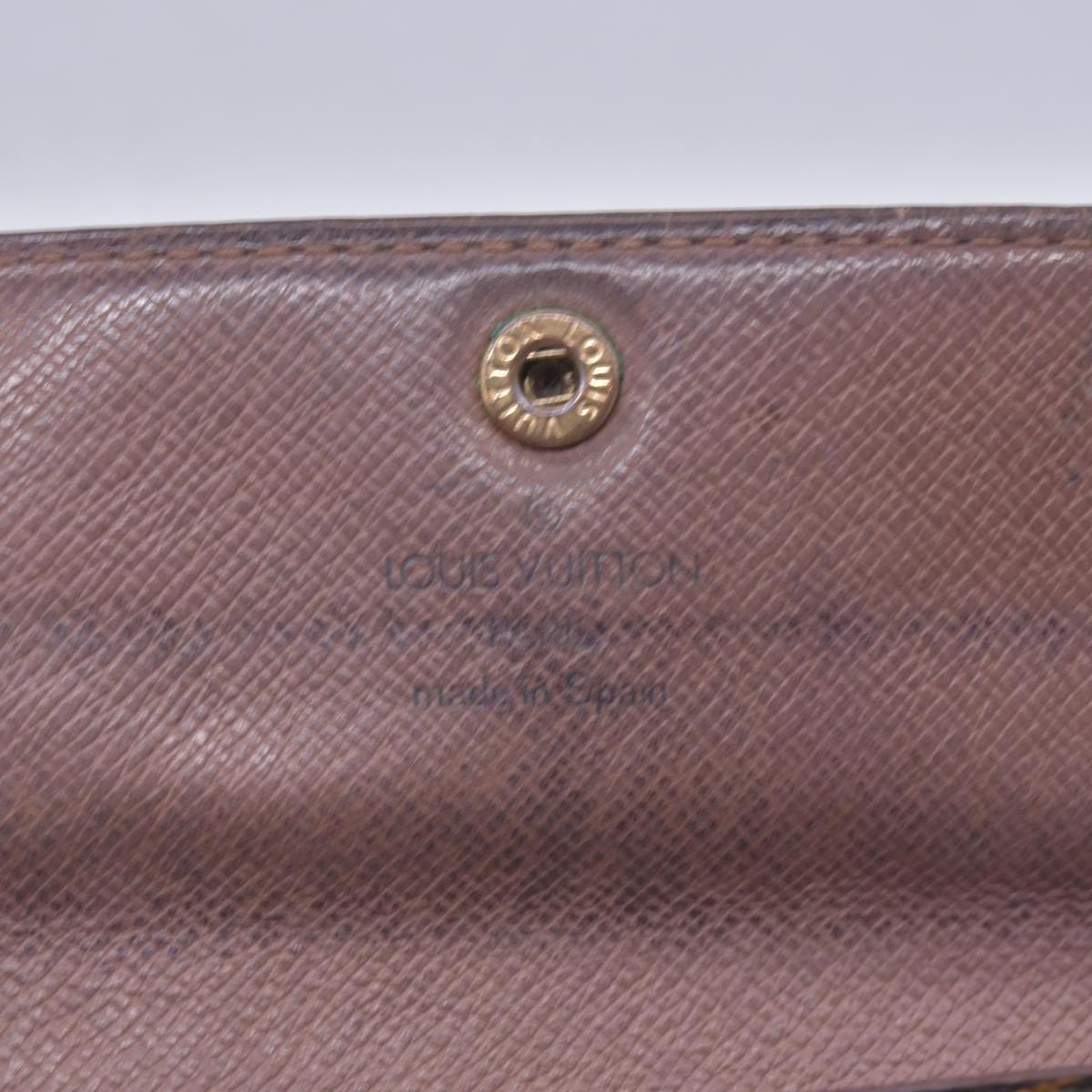 $720 LOUIS VUITTON Monogram Sarah Wallet Brown CONSIGNMENT 10021582
