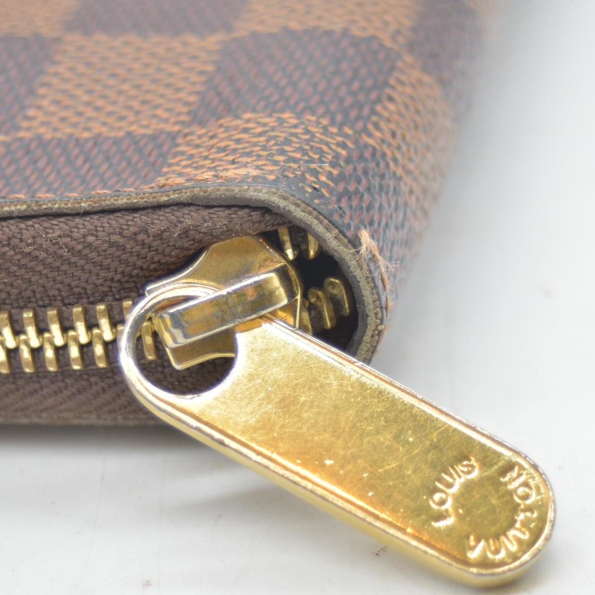 $940 Louis Vuitton Damier Ebene Zippy Wallet CA2142 CONSIGNMENT