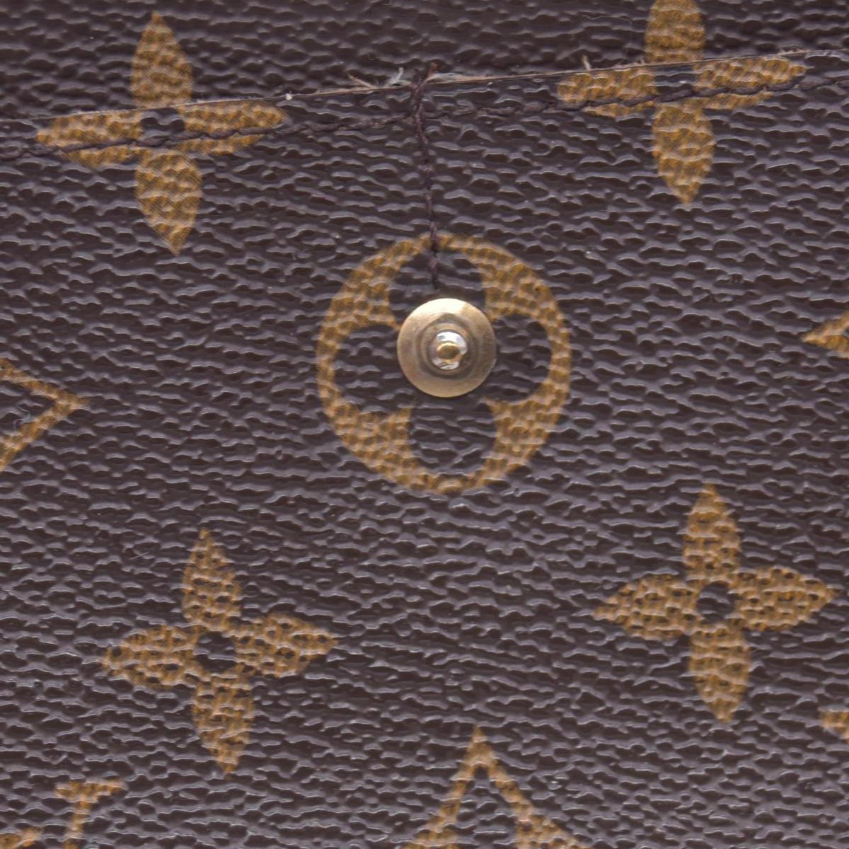 $720 LOUIS VUITTON Monogram Sarah Wallet Brown CONSIGNMENT 10021582