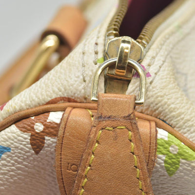 $3150 Louis Vuitton Monogram Multicolor Speedy 30 White Murakami