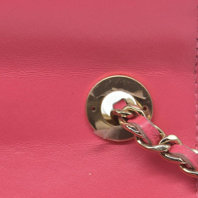 Chanel Lambskin Quilted Mini Trendy CC Wallet On Chain WOC Pink