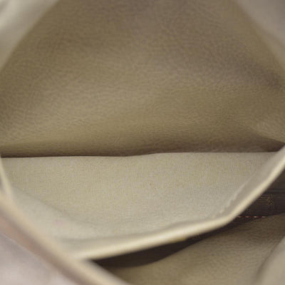 $1075 FENDI Chain Zucca Canvas Shoulder Bag Beige