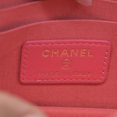 Chanel Lambskin Quilted Mini Trendy CC Wallet On Chain WOC Pink