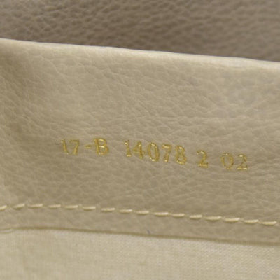 $1075 FENDI Chain Zucca Canvas Shoulder Bag Beige