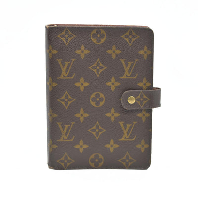 $755 Louis Vuitton  Monogram Medium Ring Agenda Cover