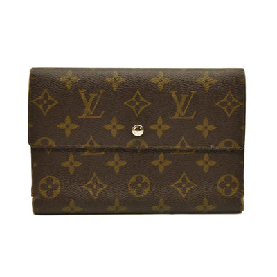 Louis Vuitton  Monogram Porte Tresor Etui Papiers Wallet 8910AN
