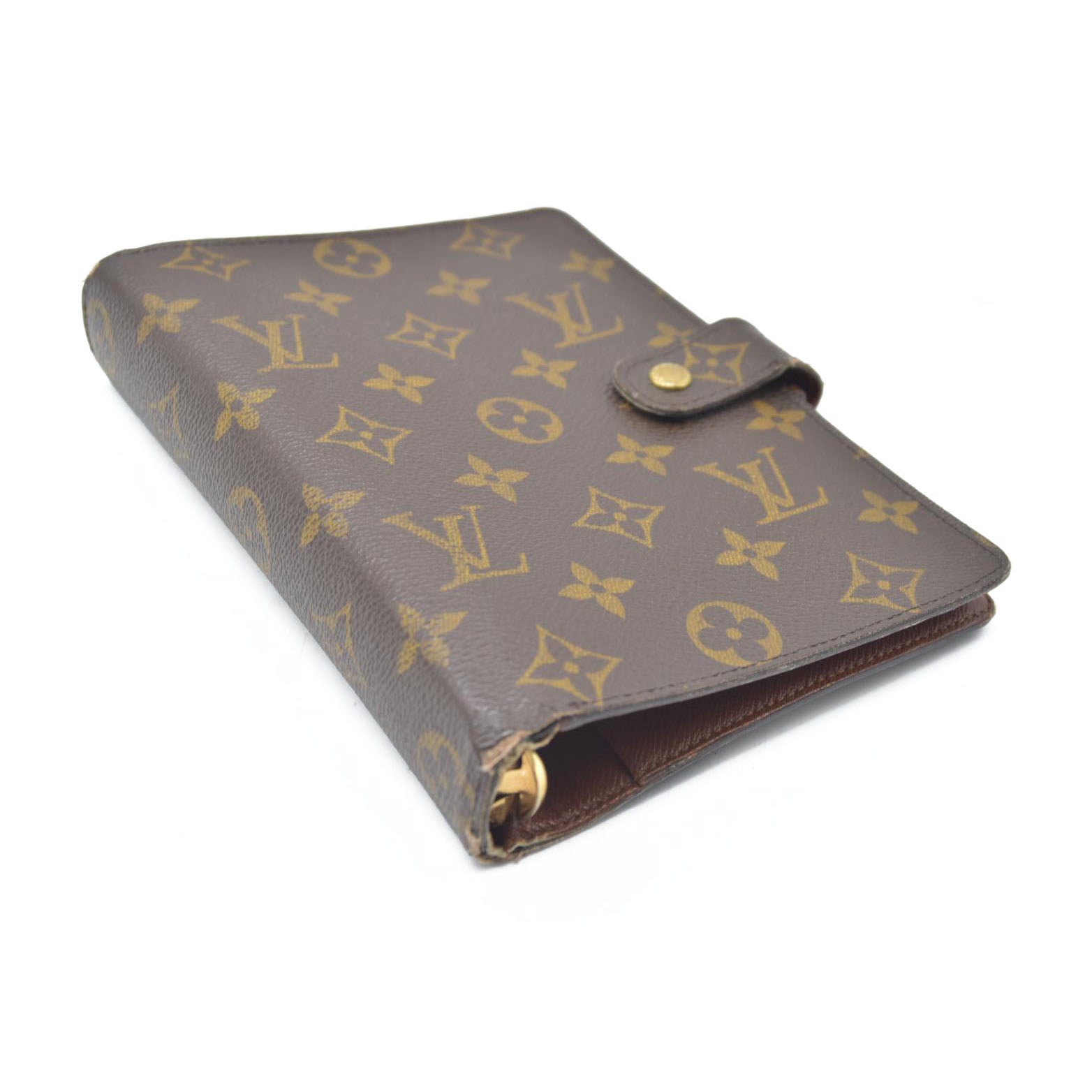 $755 Louis Vuitton  Monogram Medium Ring Agenda Cover