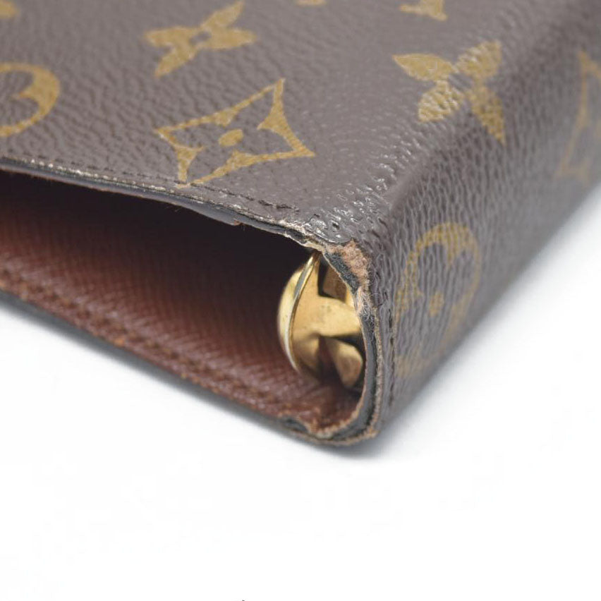 $755 Louis Vuitton  Monogram Medium Ring Agenda Cover