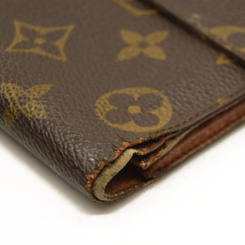 Louis Vuitton  Monogram Porte Tresor Etui Papiers Wallet 8910AN