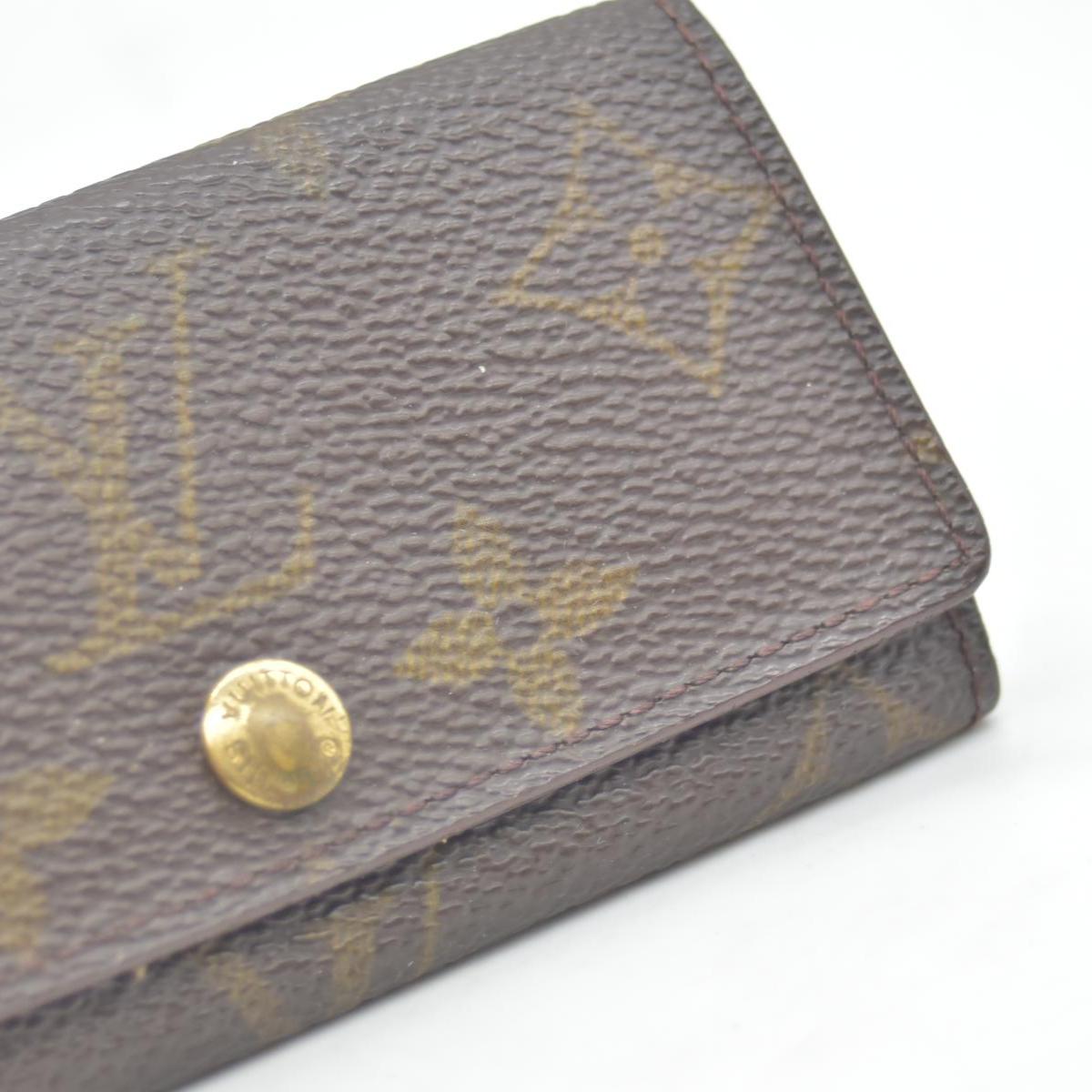 $345 Louis Vuitton Monogram Multicles 4 Ring Key Case Brown TH1919 CONSIGNMENT