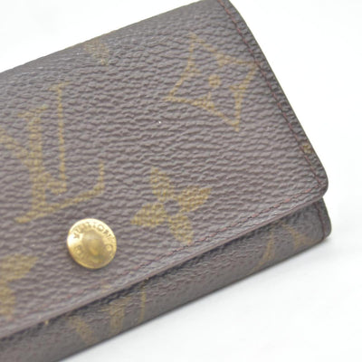 $345 Louis Vuitton Monogram Multicles 4 Ring Key Case Brown TH1919 CONSIGNMENT