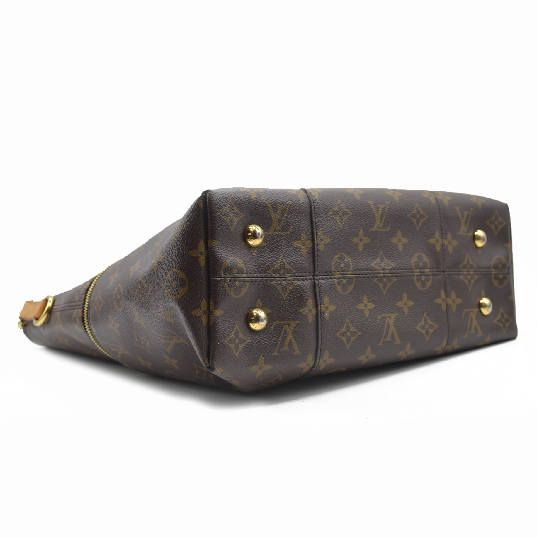 $1960 Louis Vuitton Melie Brown Monogram Canvas Shoulder Bag Hobo Satchel 2017 SD3117