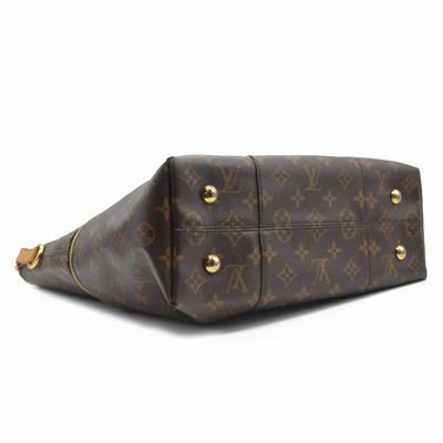 $1960 Louis Vuitton Melie Brown Monogram Canvas Shoulder Bag Hobo Satchel 2017 SD3117