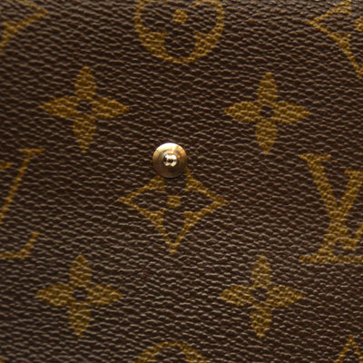 Louis Vuitton  Monogram Porte Tresor Etui Papiers Wallet 8910AN