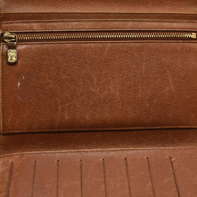 Louis Vuitton  Monogram Porte Tresor Etui Papiers Wallet 8910AN