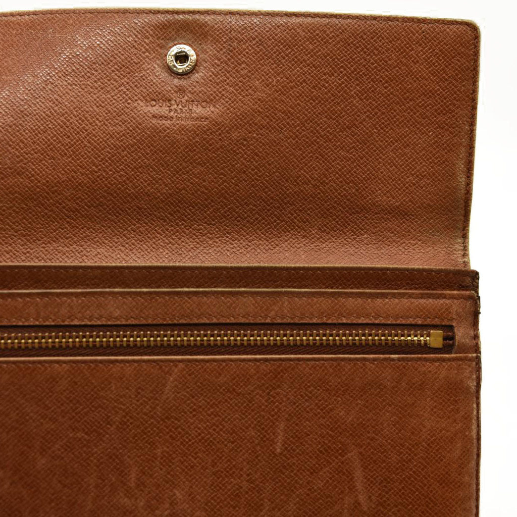 Louis Vuitton  Monogram Porte Tresor Etui Papiers Wallet 8910AN