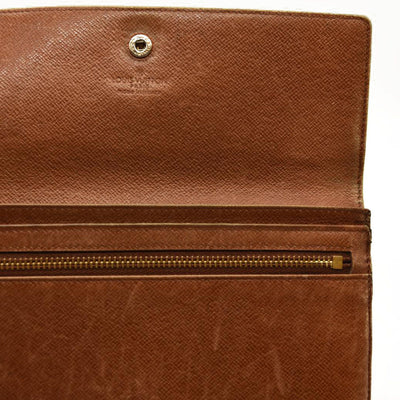 Louis Vuitton  Monogram Porte Tresor Etui Papiers Wallet 8910AN