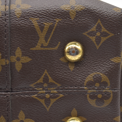 $1960 Louis Vuitton Melie Brown Monogram Canvas Shoulder Bag Hobo Satchel 2017 SD3117