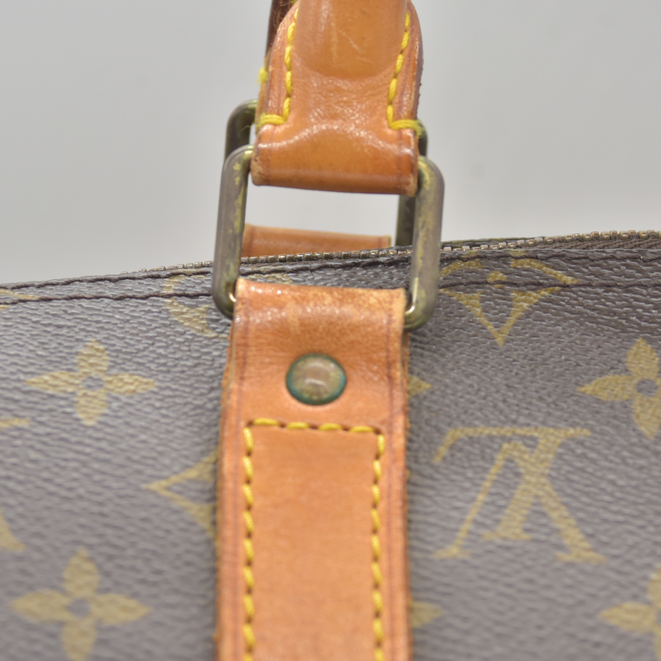 $1440 1988 Louis Vuitton LV Boston Bag Keepall 50 Brown Monogram VI883
