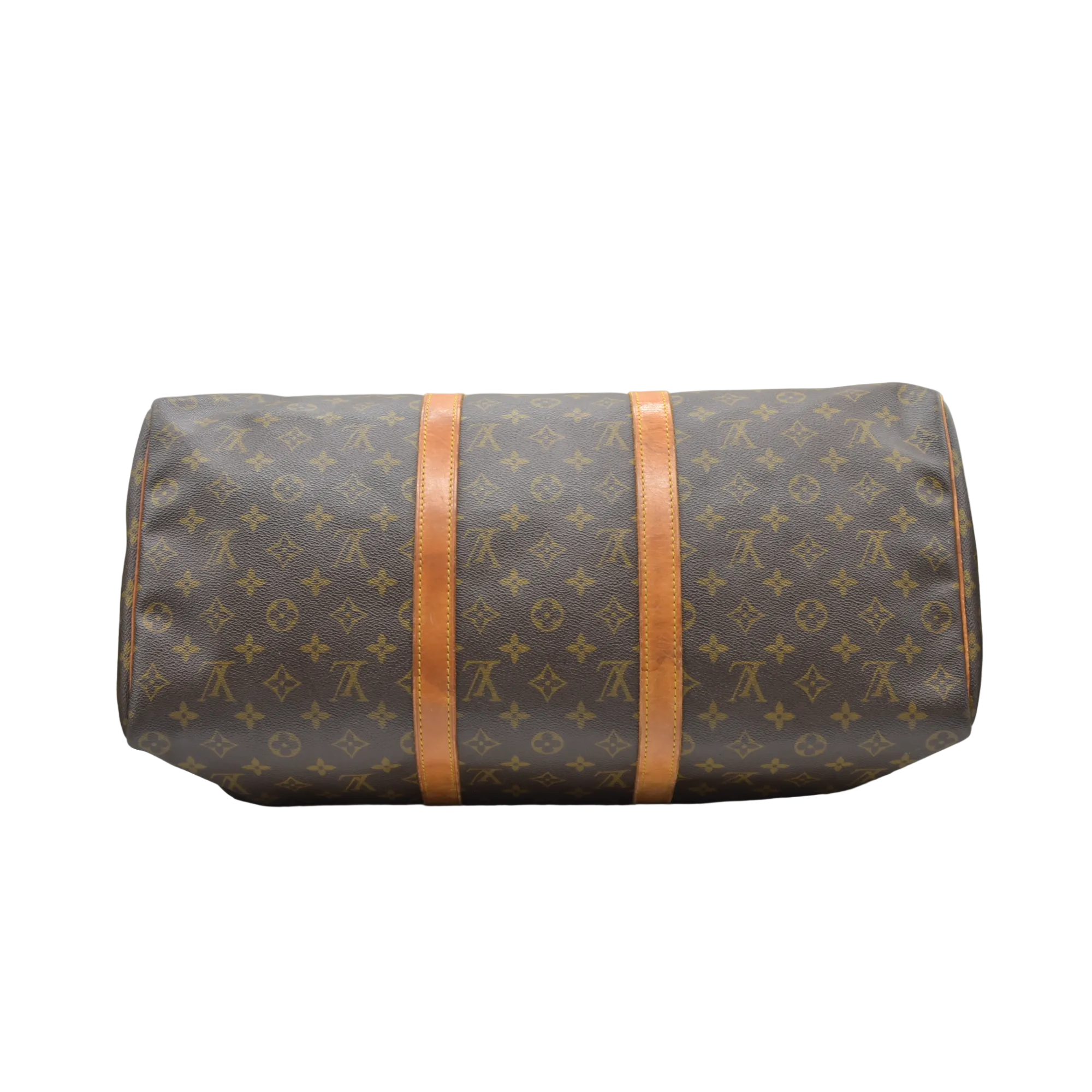 $1440 1988 Louis Vuitton LV Boston Bag Keepall 50 Brown Monogram VI883