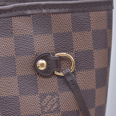 $2240 2020 Louis Vuitton Damier Ebene Neverfull MM with Pouch TX5220