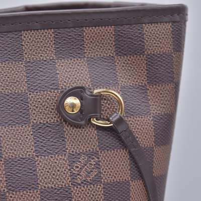 $2240 2020 Louis Vuitton Damier Ebene Neverfull MM with Pouch TX5220