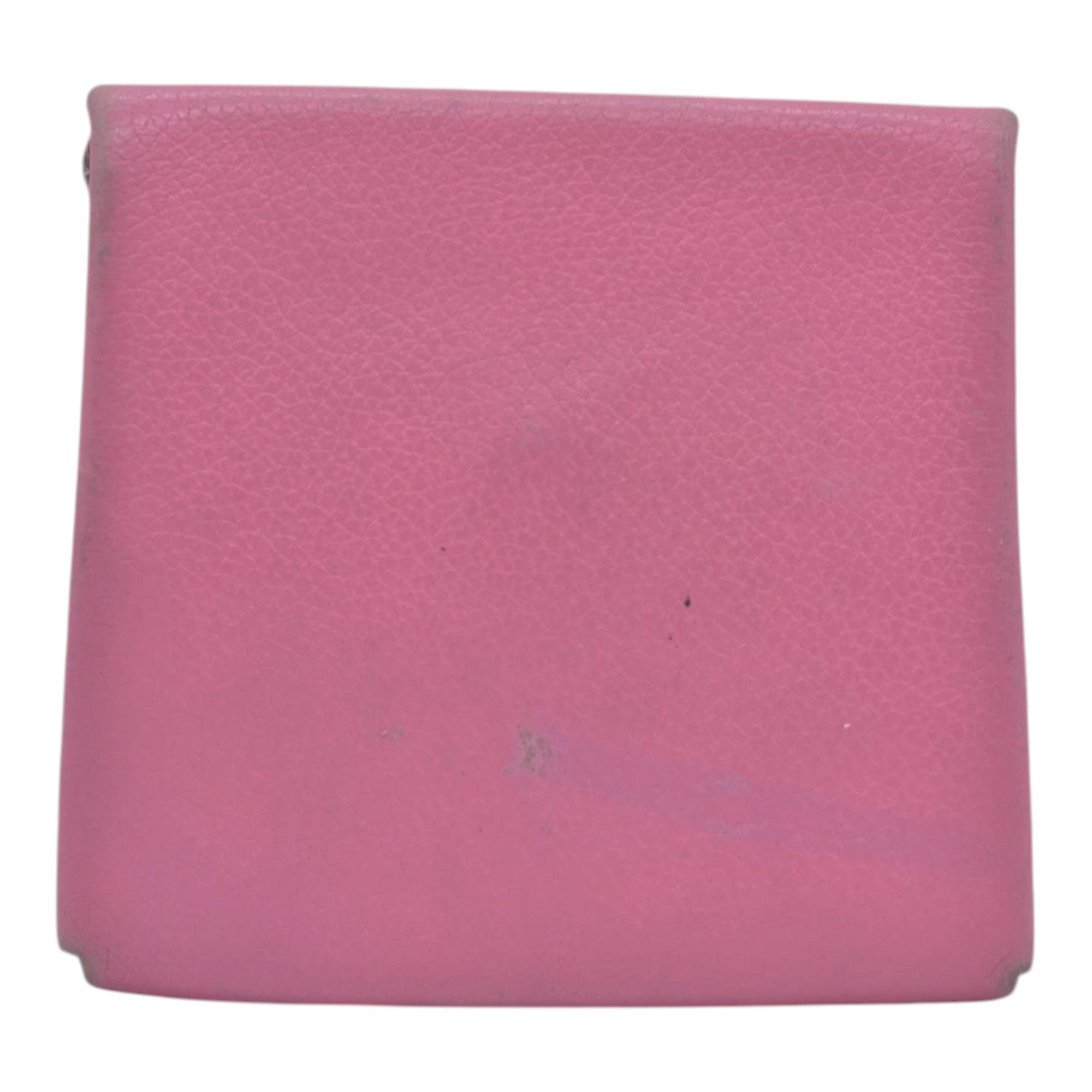 $320 HERMES Pink Leather Envelope Card Holder Pouch CONSIGNMENT 10021598