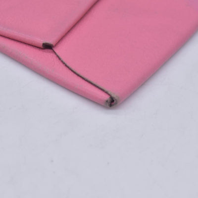 $320 HERMES Pink Leather Envelope Card Holder Pouch CONSIGNMENT 10021598