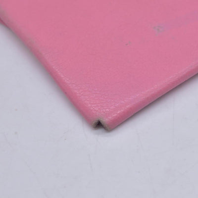 $320 HERMES Pink Leather Envelope Card Holder Pouch CONSIGNMENT 10021598