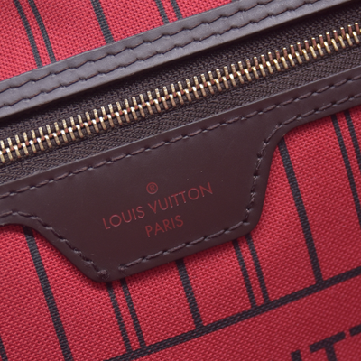 $2240 2020 Louis Vuitton Damier Ebene Neverfull MM with Pouch TX5220