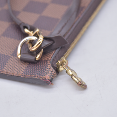 $2240 2020 Louis Vuitton Damier Ebene Neverfull MM with Pouch TX5220