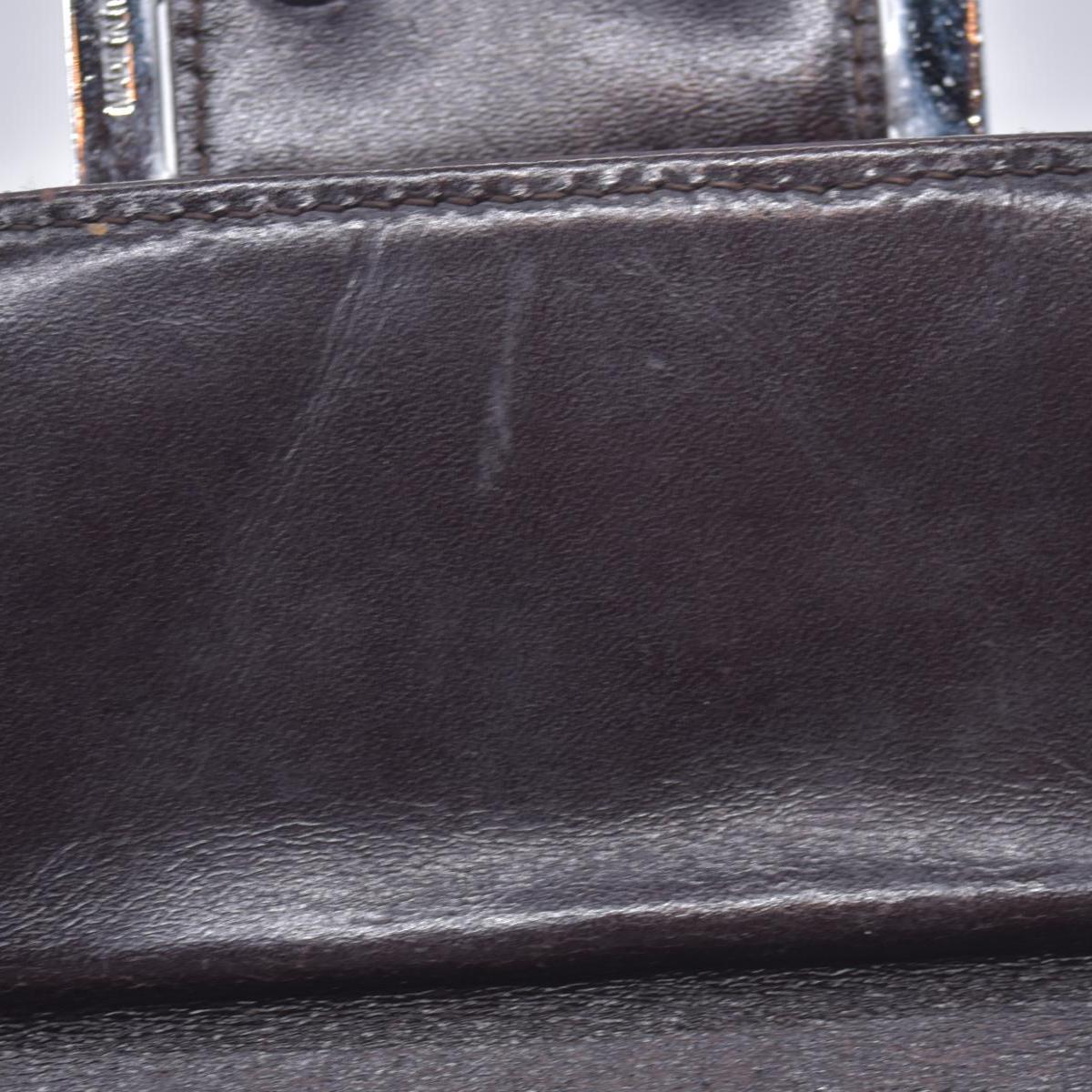 $580 DAMAGED FENDI Canvas FF Zucca Buckle Continental Flap Wallet Brown CONSIGNMENT 10021588