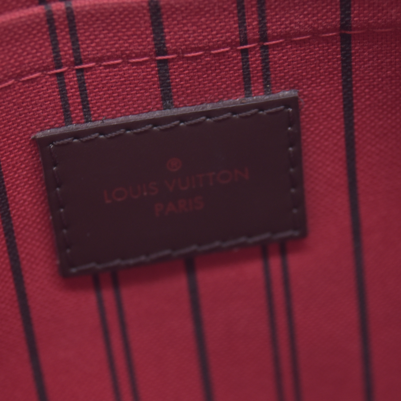 $2240 2020 Louis Vuitton Damier Ebene Neverfull MM with Pouch TX5220