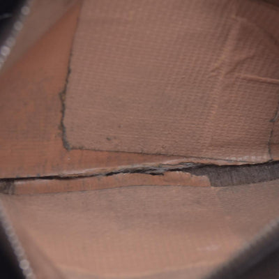 $580 DAMAGED FENDI Canvas FF Zucca Buckle Continental Flap Wallet Brown CONSIGNMENT 10021588