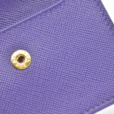 $850 Prada Leather Bag Pouch Purple CONSIGNMENT