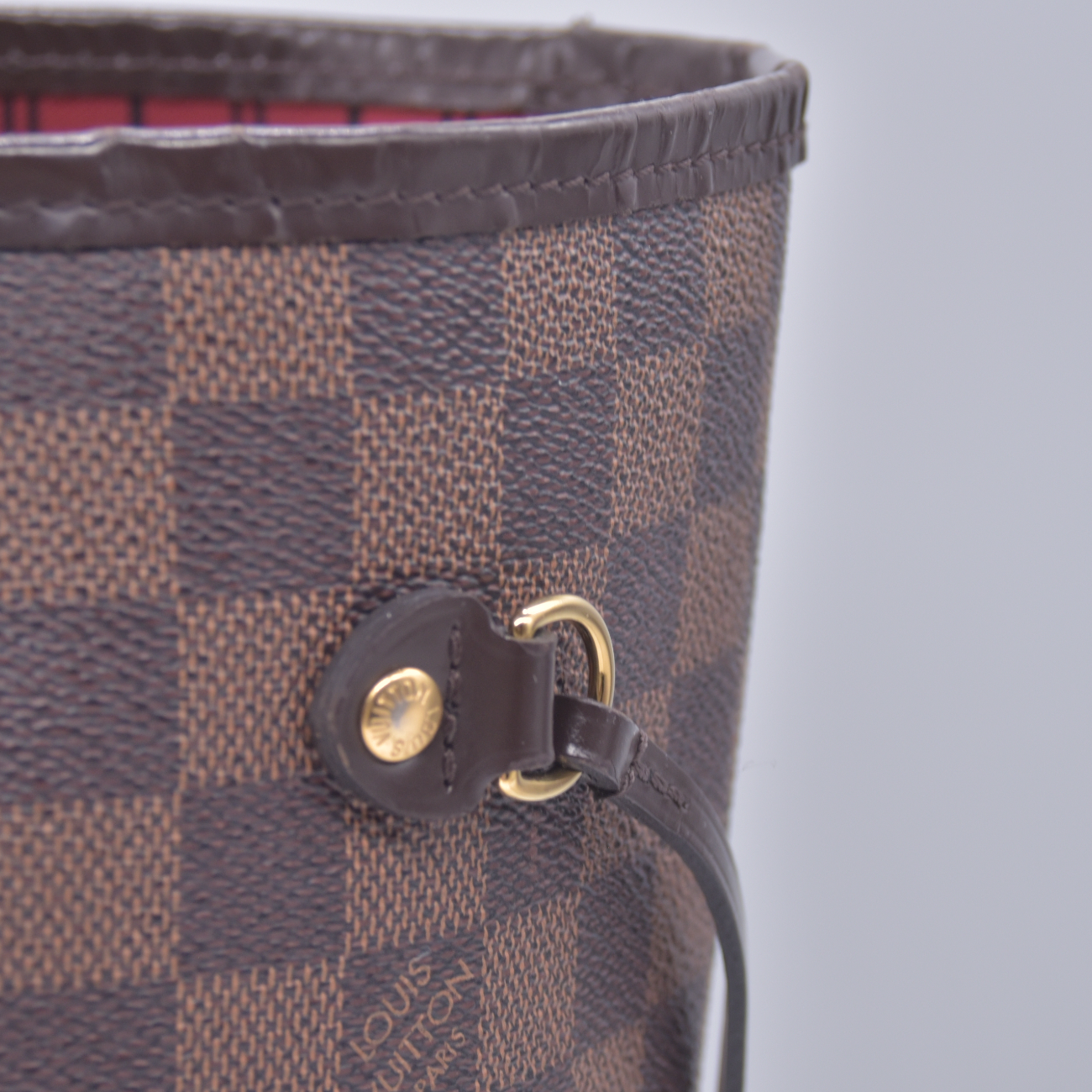 $2240 2018 Louis Vuitton Damier Ebene Neverfull MM with Pouch AR4188