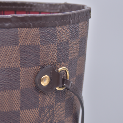 $2240 2018 Louis Vuitton Damier Ebene Neverfull MM with Pouch AR4188
