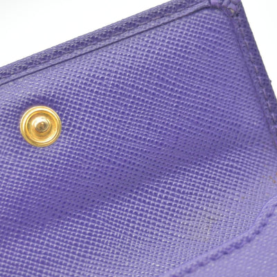 $850 Prada Leather Bag Pouch Purple CONSIGNMENT