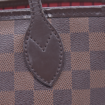 $2240 2018 Louis Vuitton Damier Ebene Neverfull MM with Pouch AR4188