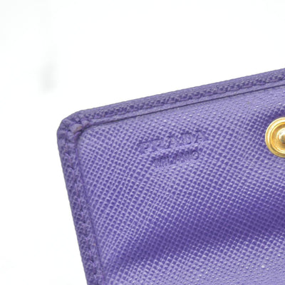 $850 Prada Leather Bag Pouch Purple CONSIGNMENT