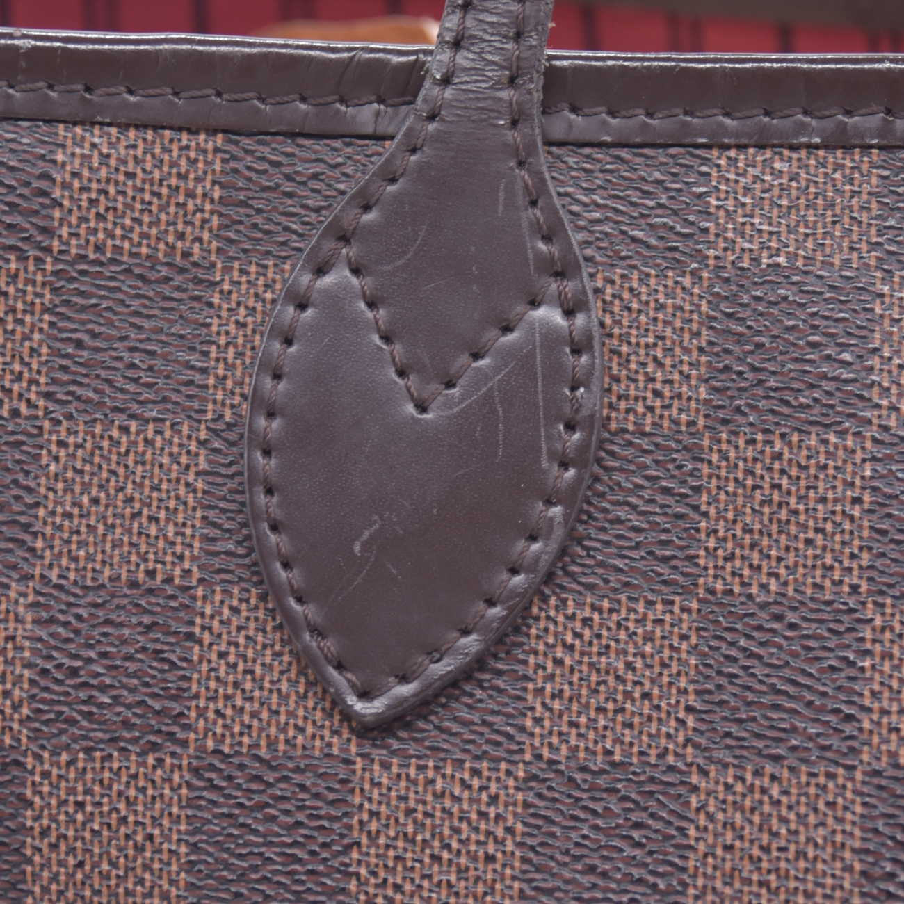 $2240 2018 Louis Vuitton Damier Ebene Neverfull MM with Pouch AR4188