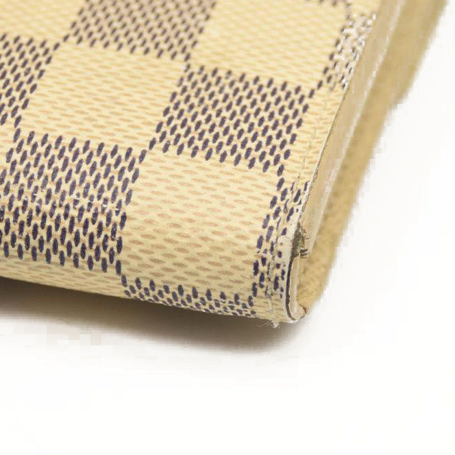 Louis Vuitton Damier Azur Sarah NM Flap Wallet White Canvas