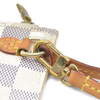 $2170 Louis Vuitton  Damier Azur Neverfull MM GM Pochette SD3147