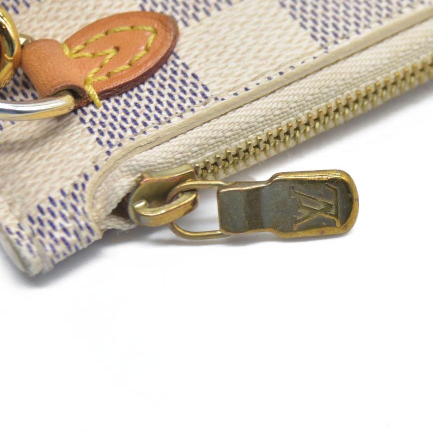 $2170 Louis Vuitton  Damier Azur Neverfull MM GM Pochette SD3147