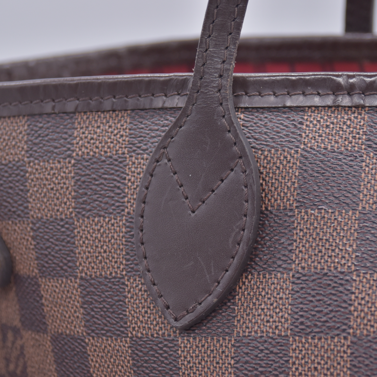 $2240 2018 Louis Vuitton Damier Ebene Neverfull MM with Pouch AR4188