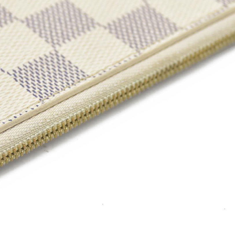 $2170 Louis Vuitton  Damier Azur Neverfull MM GM Pochette SD3147