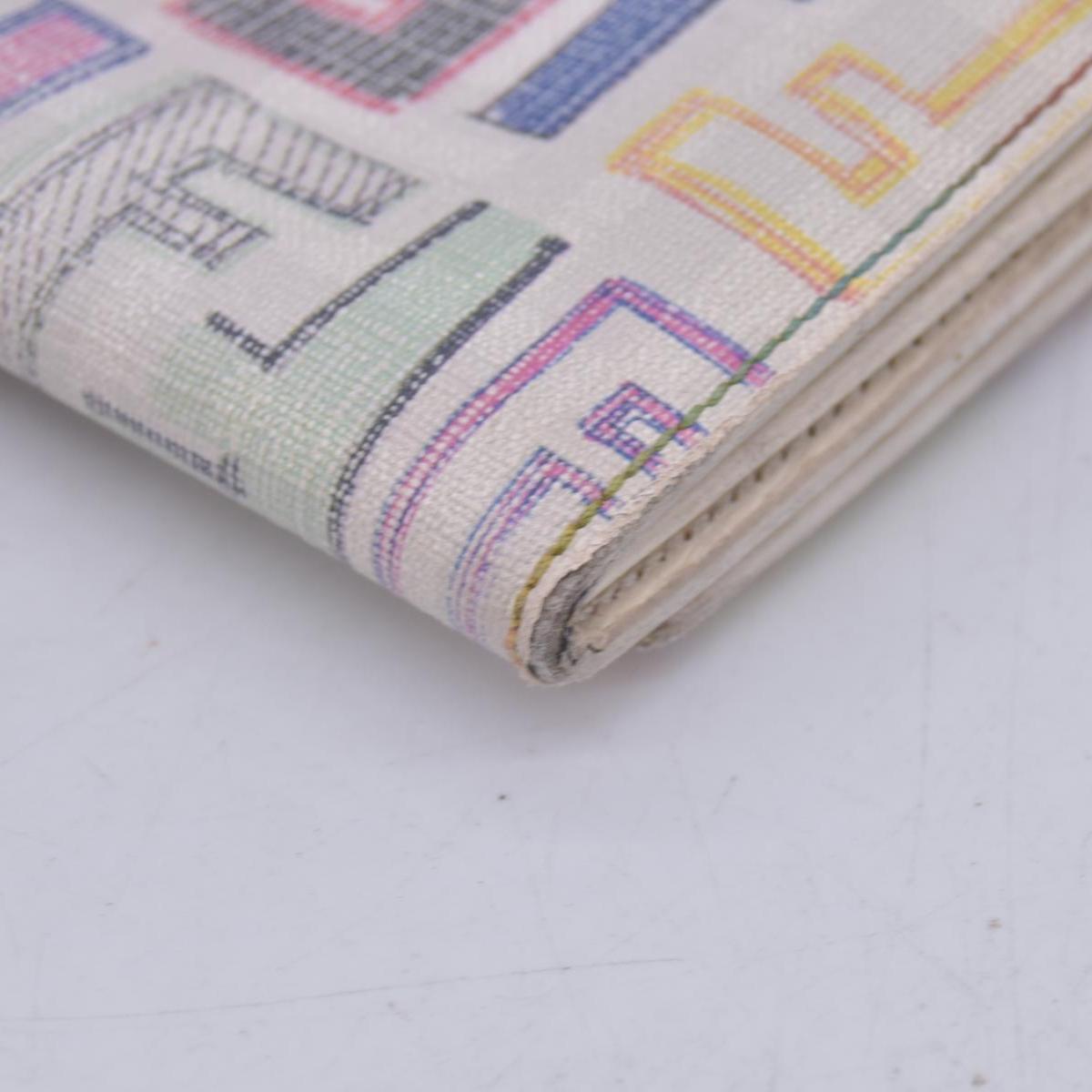$620 FENDI Multicolor FF Monogram Pattern Long Wallet CONSIGNMENT 10021599